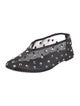 Khaite Mesh Crystal Embellishments Ballet Flats