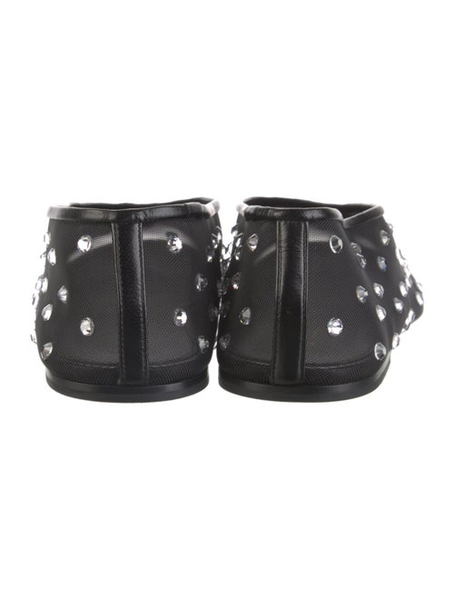 Khaite Mesh Crystal Embellishments Ballet Flats