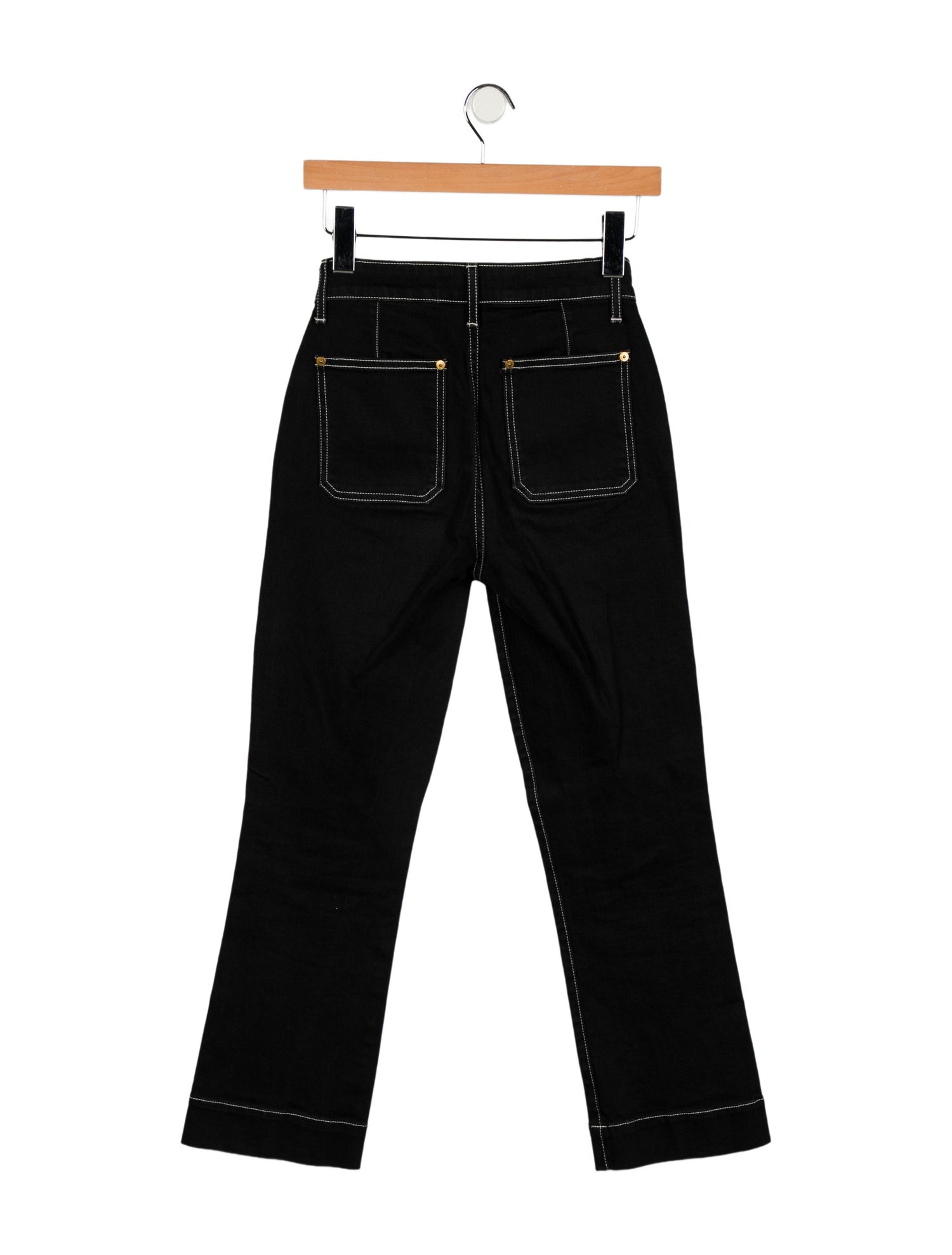 Khaite Mid-Rise Straight Leg Jeans