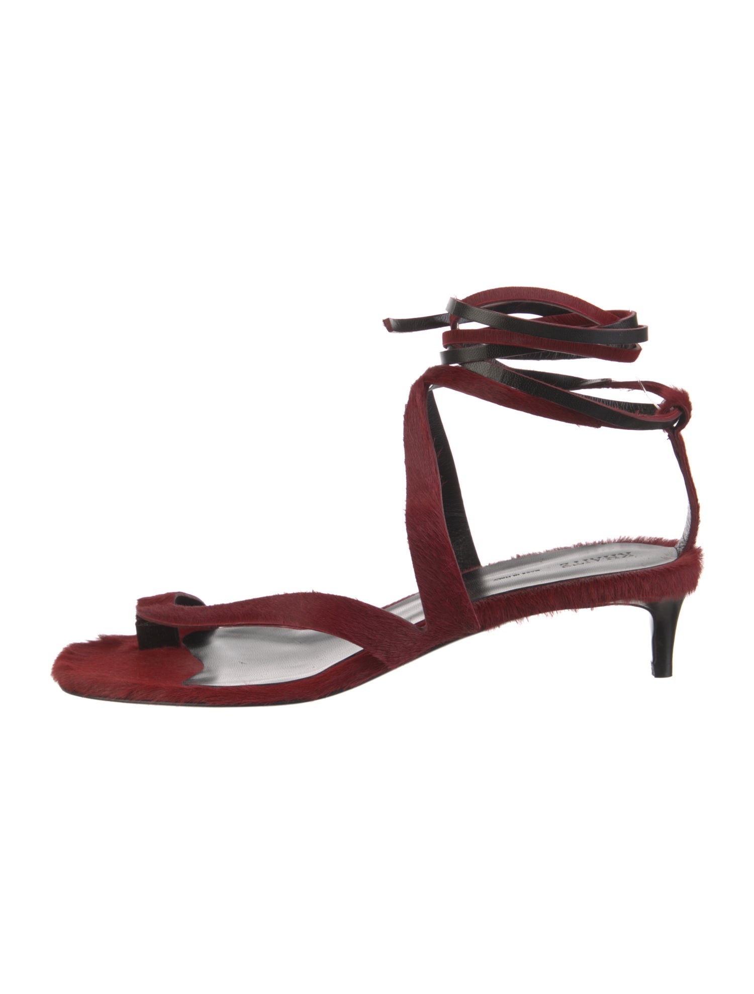 Khaite Ponyhair Gladiator Sandals