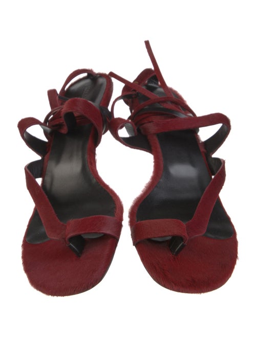 Khaite Ponyhair Gladiator Sandals