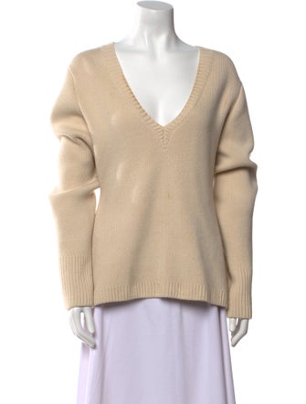 Khaite Cashmere V-Neck Sweater