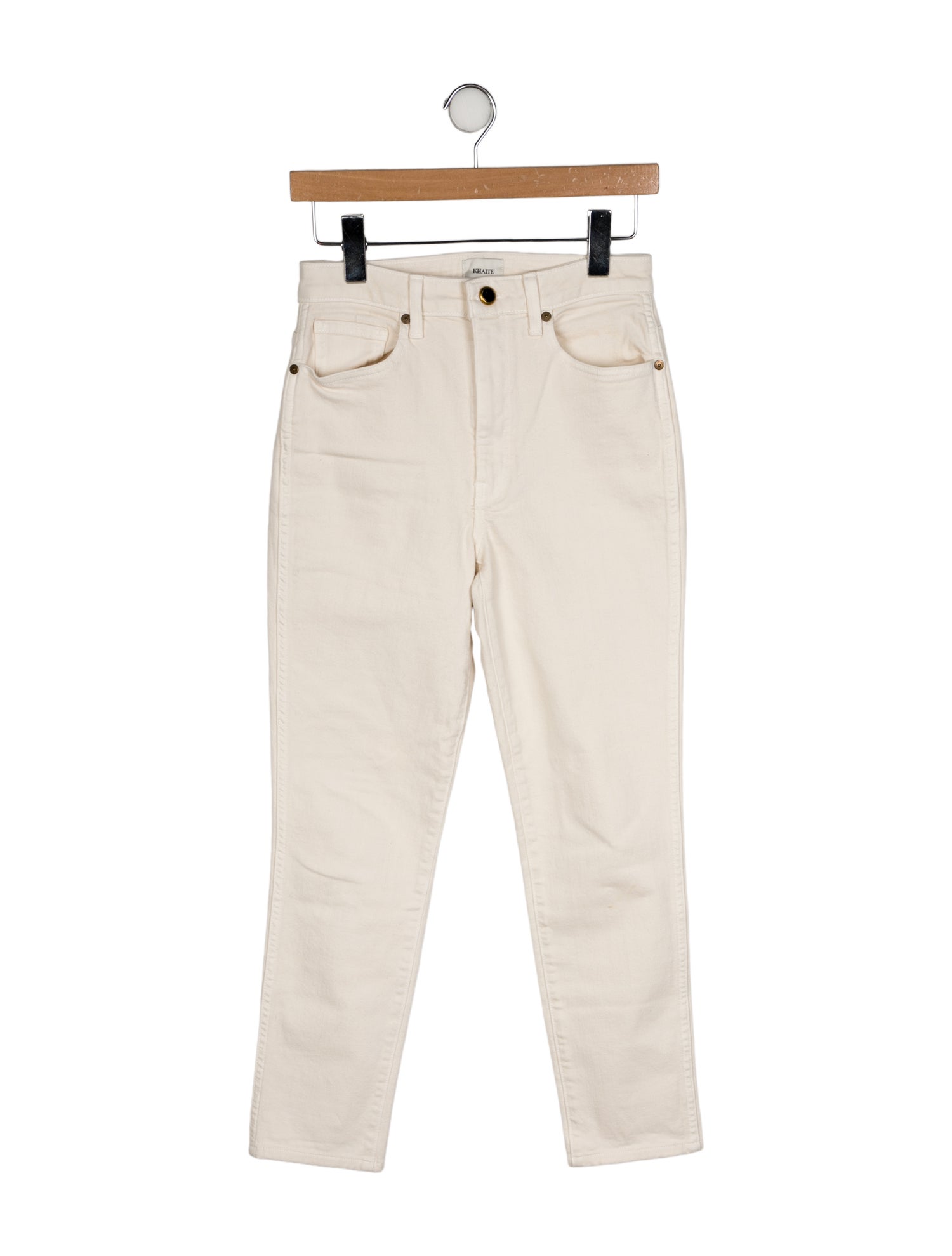 Khaite Mid-Rise Skinny Leg Jeans