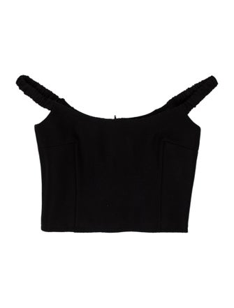 Khaite Virgin Wool Off-The-Shoulder Crop Top