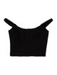 Khaite Virgin Wool Off-The-Shoulder Crop Top