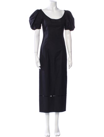 Khaite Scoop Neck Long Dress