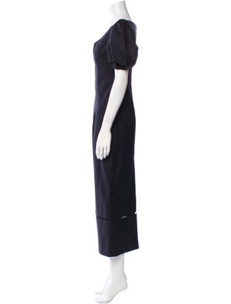 Khaite Scoop Neck Long Dress