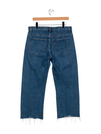 Khaite Mid-Rise Wide Leg Jeans