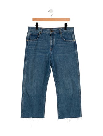 Khaite Mid-Rise Wide Leg Jeans