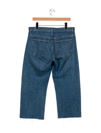 Khaite Mid-Rise Wide Leg Jeans