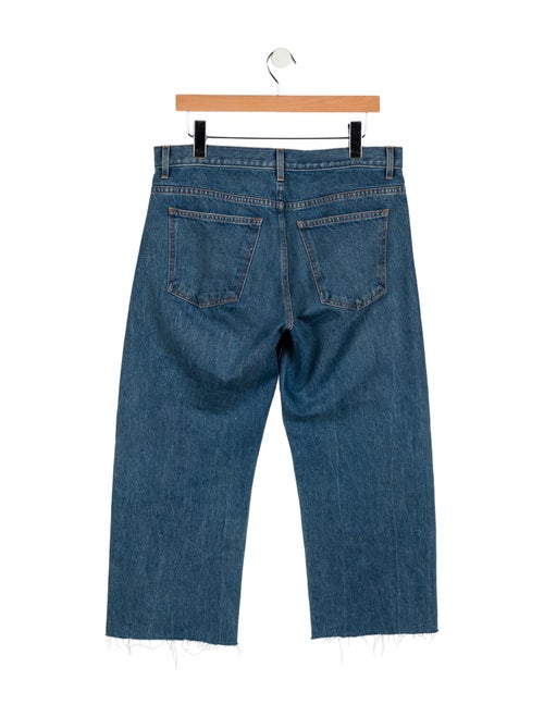 Khaite Mid-Rise Wide Leg Jeans