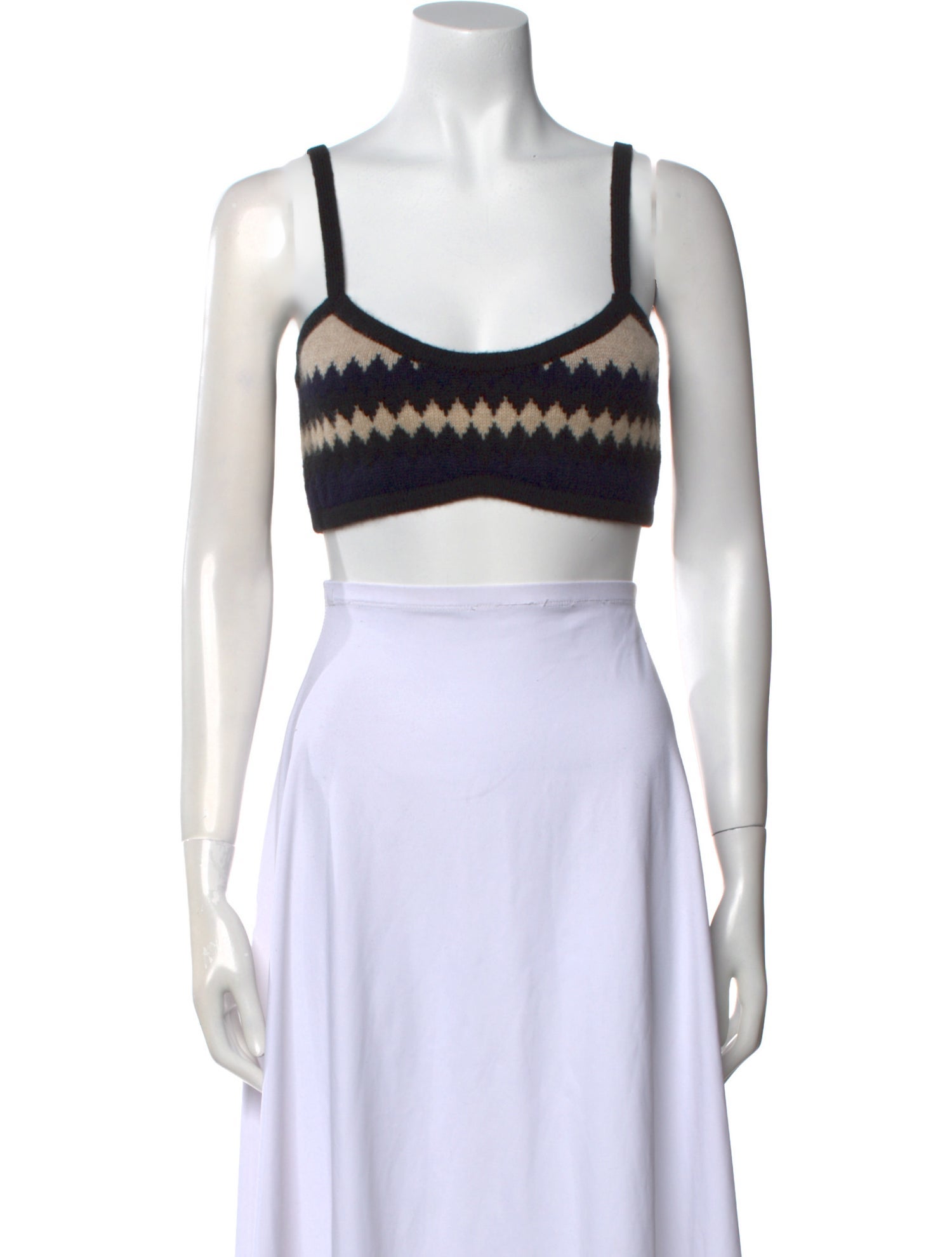 Khaite Cashmere Square Neckline Crop Top w/ Tags