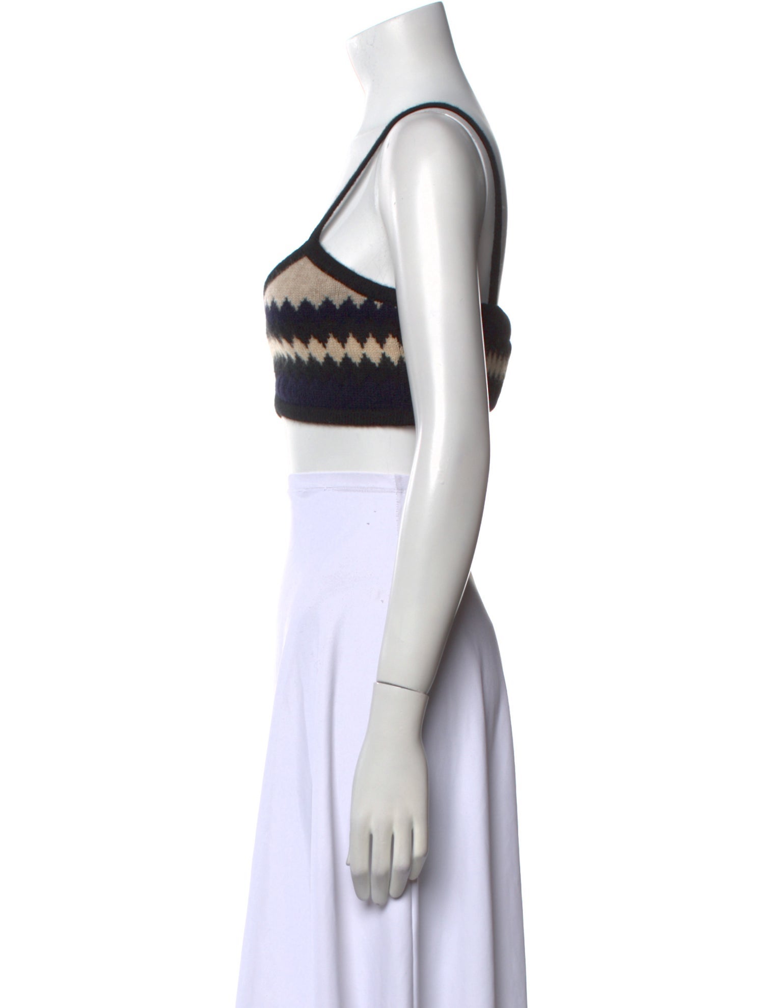 Khaite Cashmere Square Neckline Crop Top w/ Tags