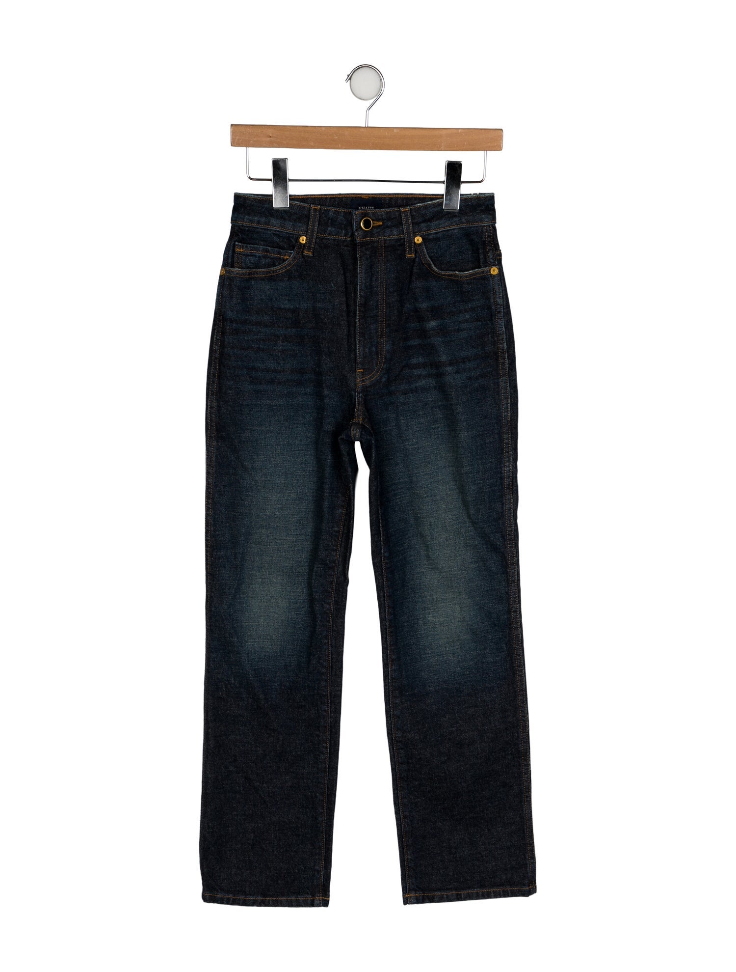 Khaite Mid-Rise Straight Leg Jeans w/ Tags