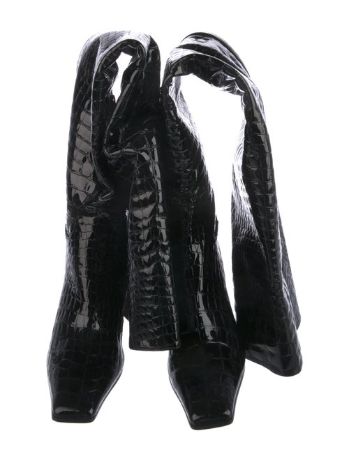 Khaite Embossed Leather Boots