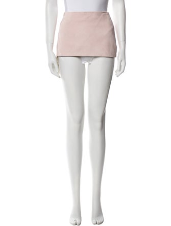 Khaite Lambskin Mini Skirt