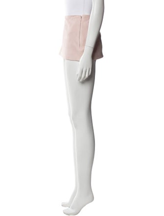 Khaite Lambskin Mini Skirt