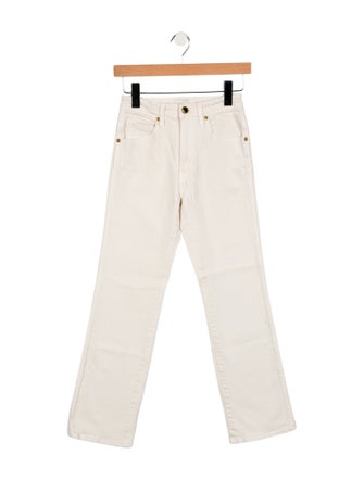Khaite Mid-Rise Straight Leg Jeans