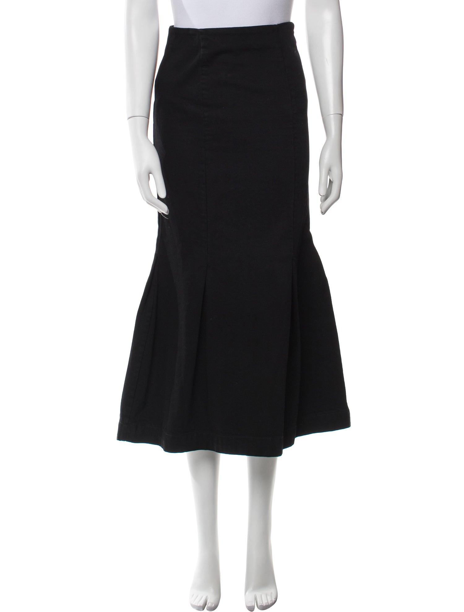 Khaite Pleated Accents Midi Length Skirt