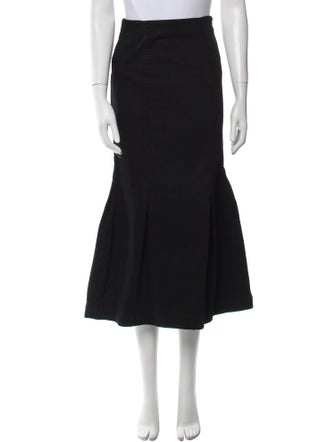 Khaite Pleated Accents Midi Length Skirt