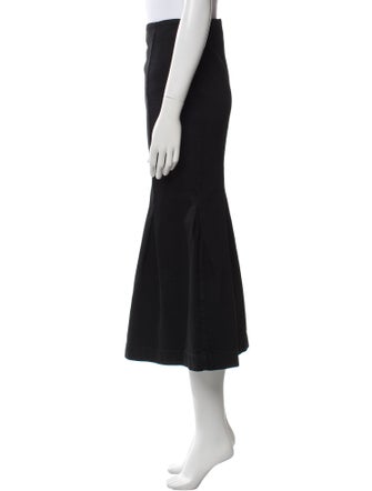 Khaite Pleated Accents Midi Length Skirt