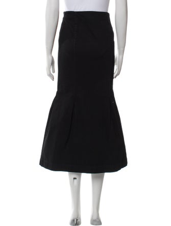 Khaite Pleated Accents Midi Length Skirt