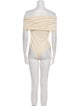 Khaite Off-The-Shoulder Short Sleeve Bodysuit