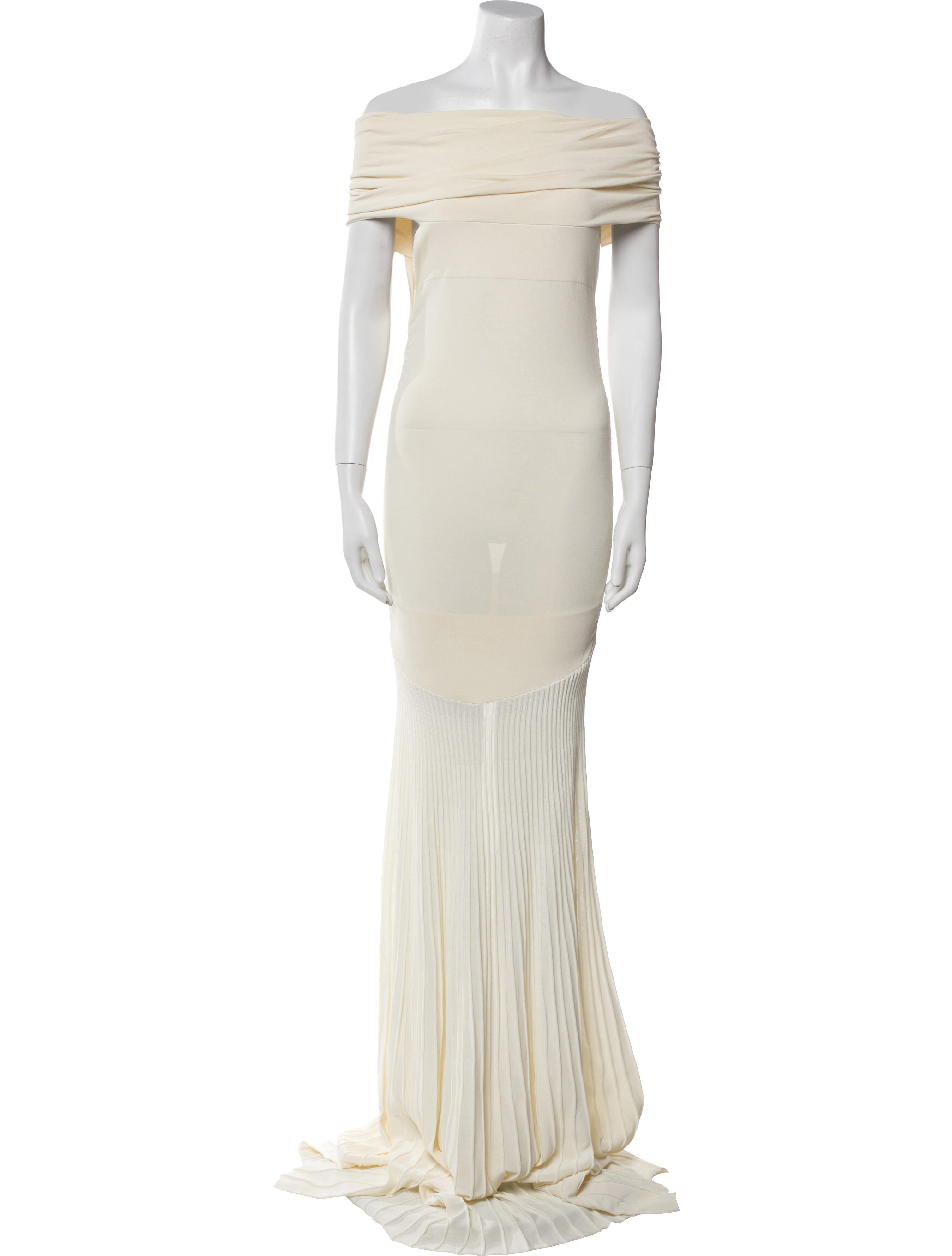 Khaite Off-The-Shoulder Long Dress w/ Tags