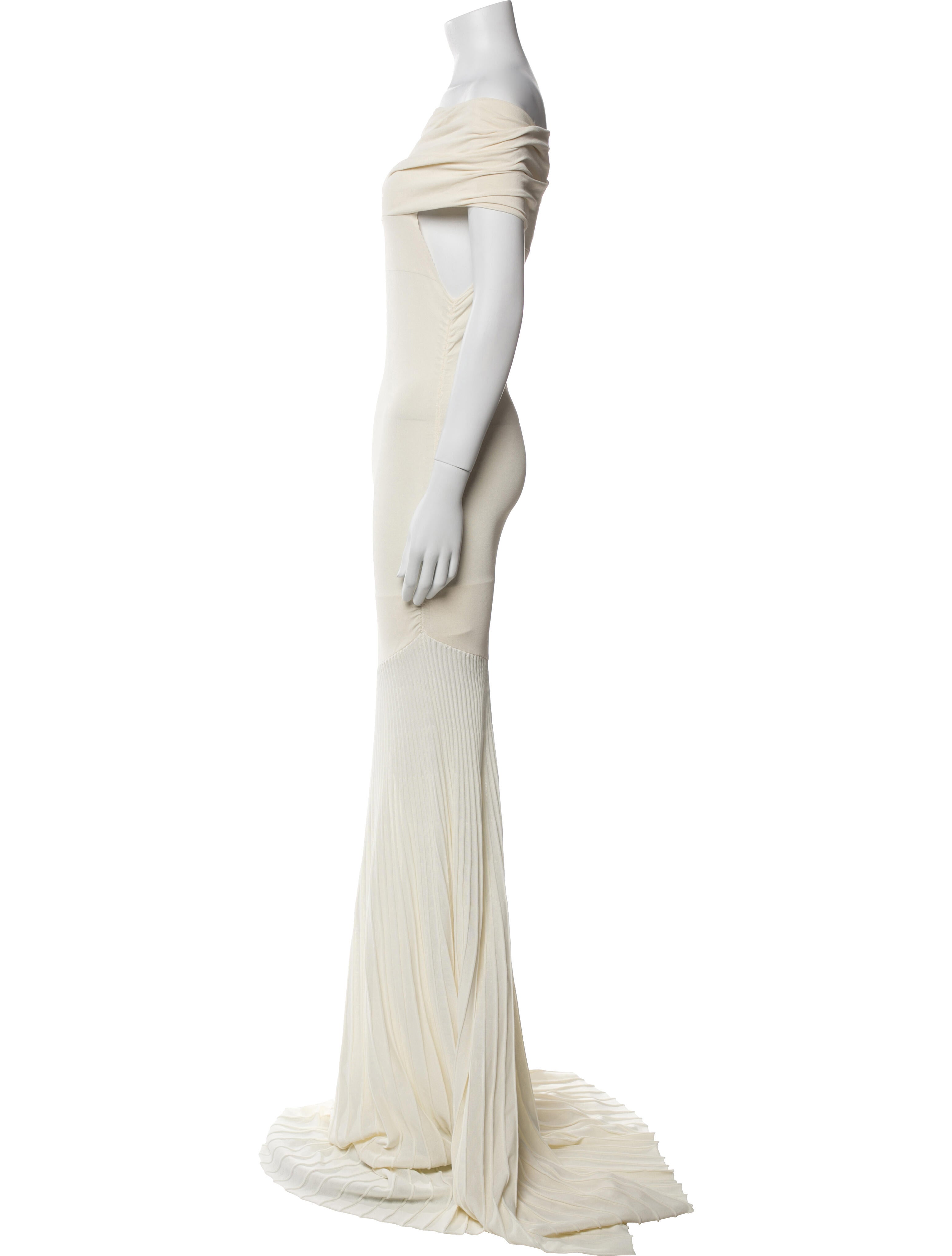 Khaite Off-The-Shoulder Long Dress w/ Tags