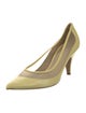 Khaite Leather Mesh Accents Pumps