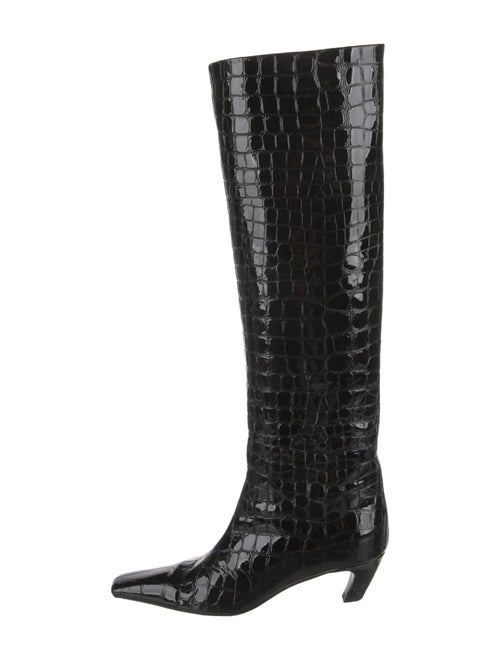 Khaite Embossed Leather Boots