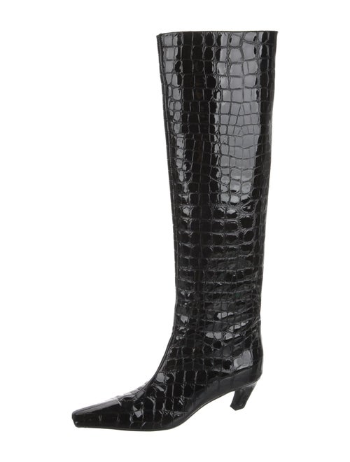Khaite Embossed Leather Boots