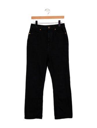 Khaite High-Rise Straight Leg Jeans