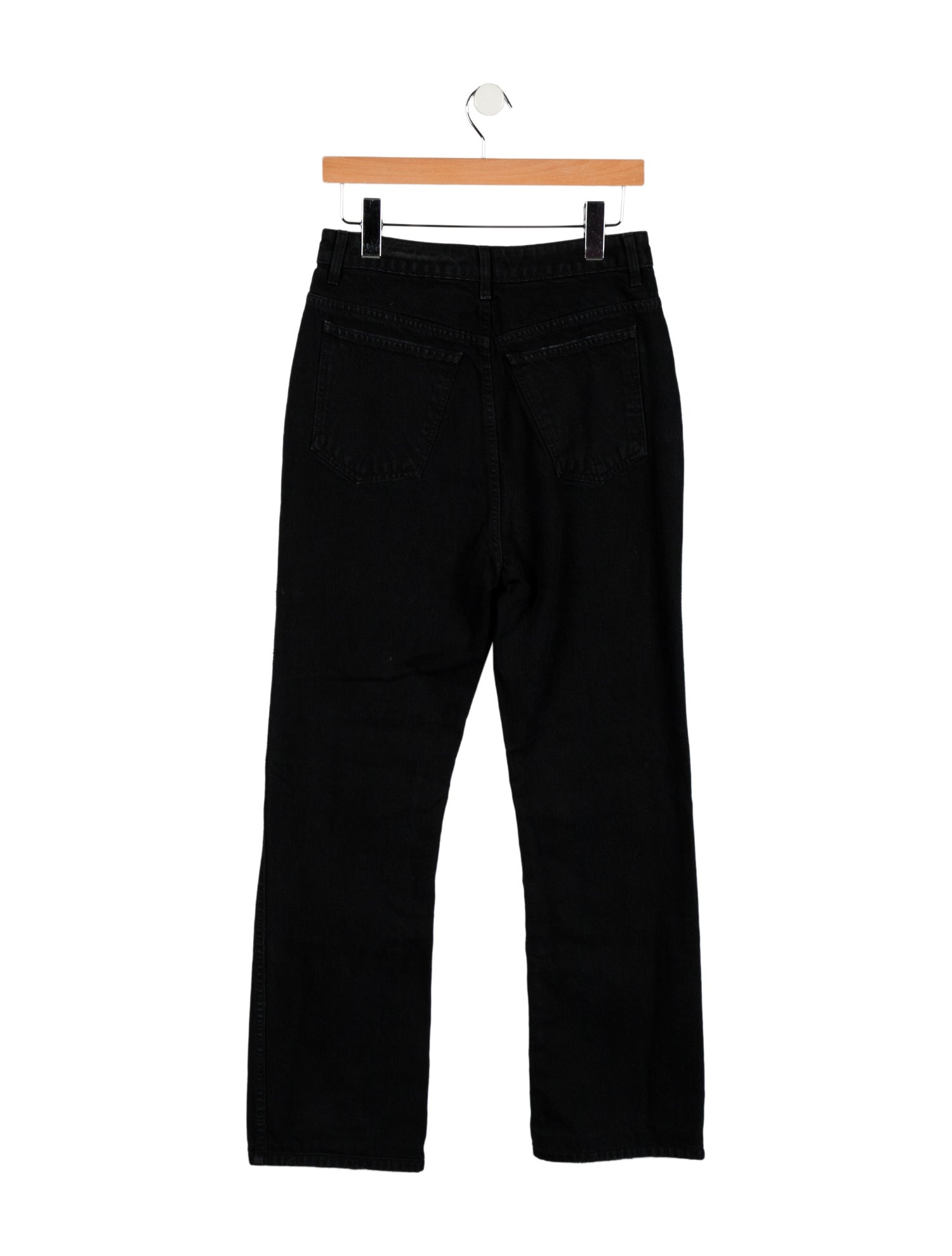 Khaite High-Rise Straight Leg Jeans