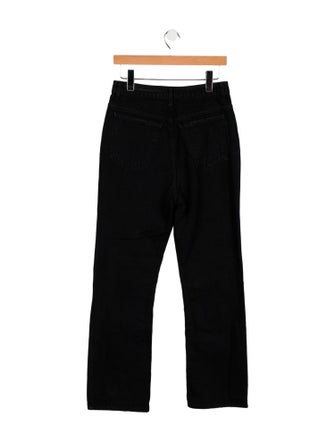 Khaite High-Rise Straight Leg Jeans