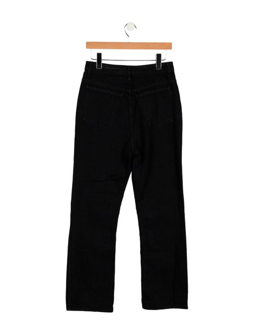 Khaite High-Rise Straight Leg Jeans