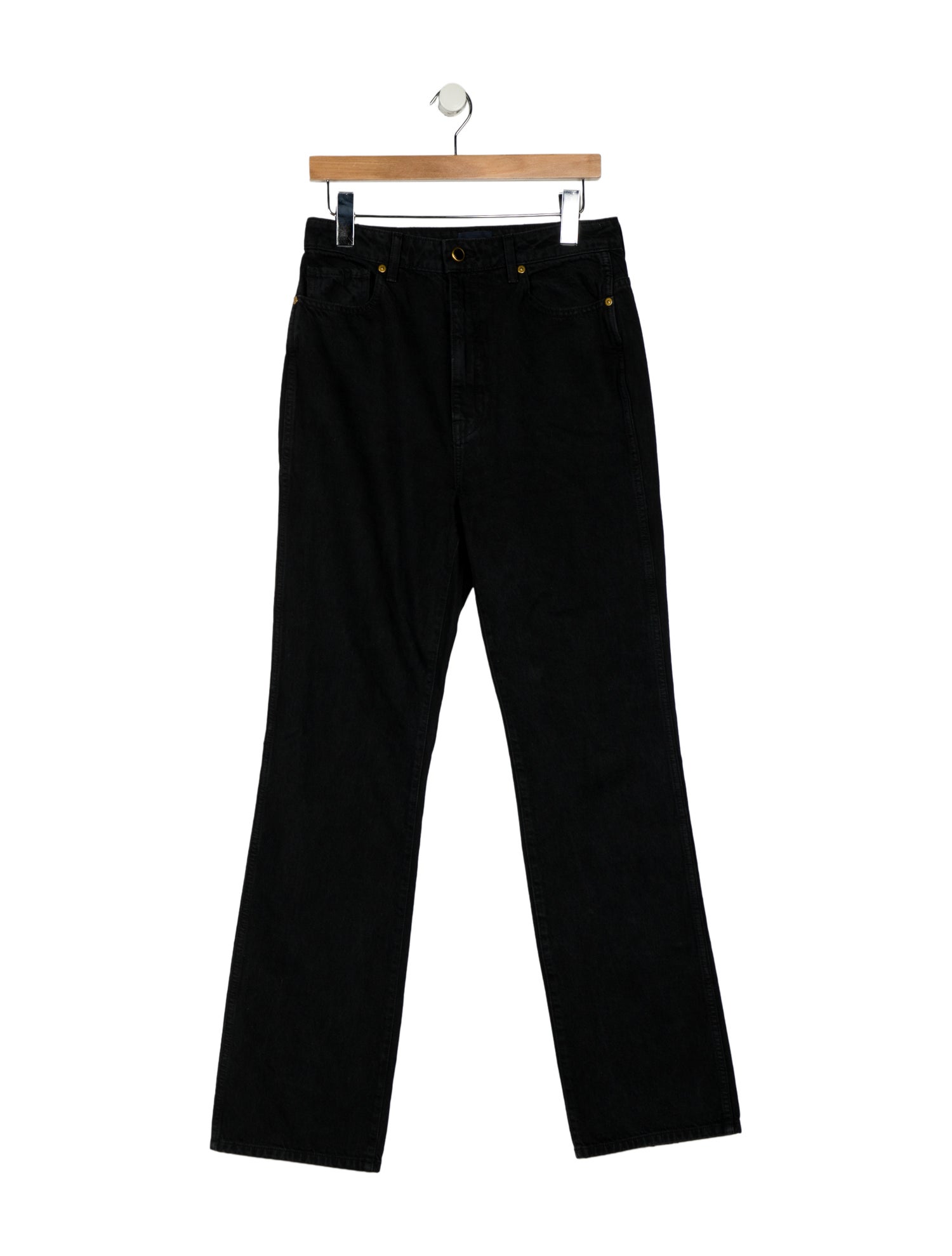Khaite High-Rise Wide Leg Jeans