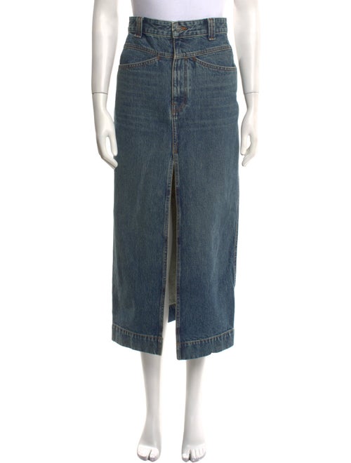 Khaite Cutout Accent Midi Length Skirt