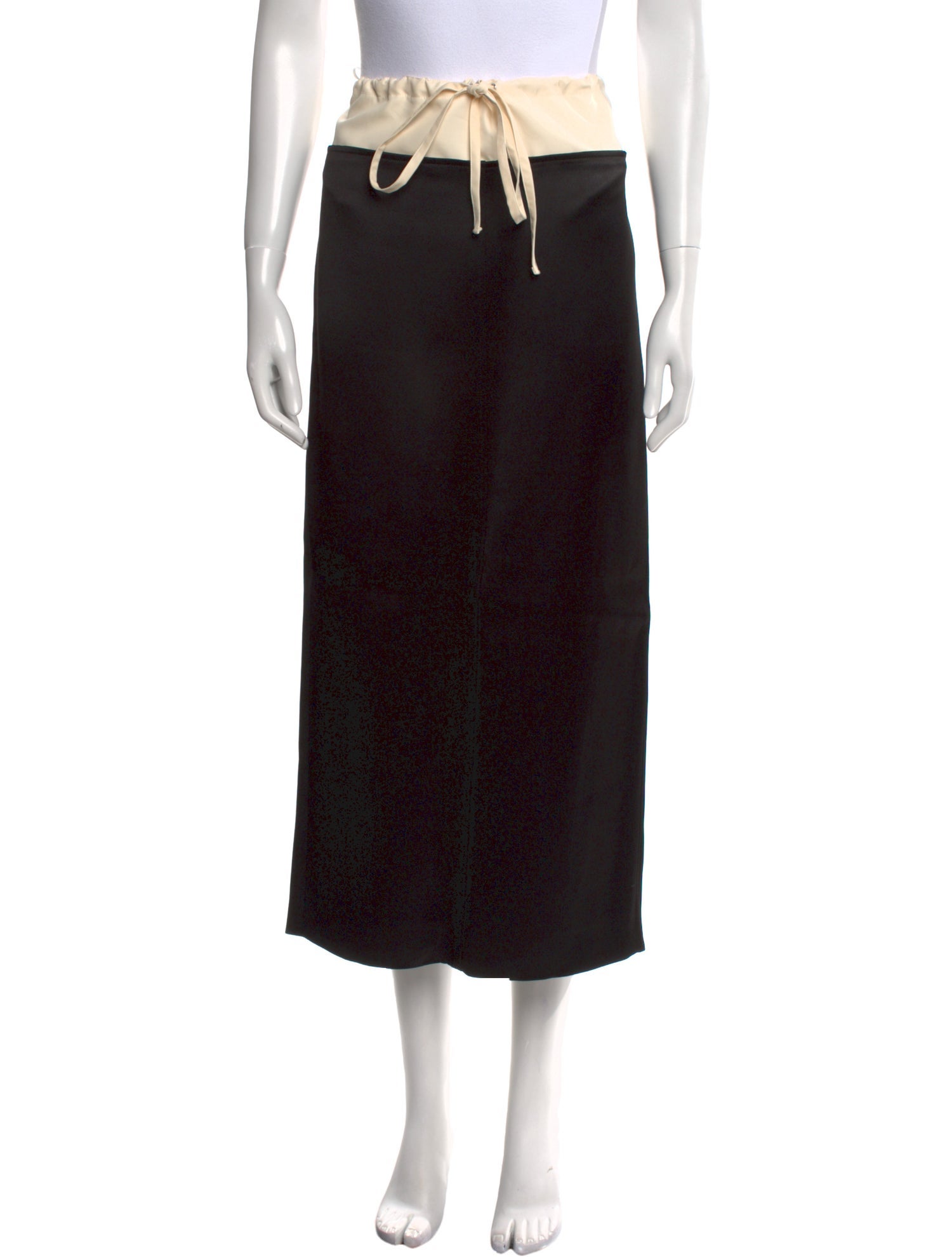 Khaite Colorblock Pattern Midi Length Skirt