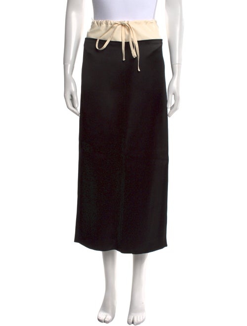 Khaite Colorblock Pattern Midi Length Skirt