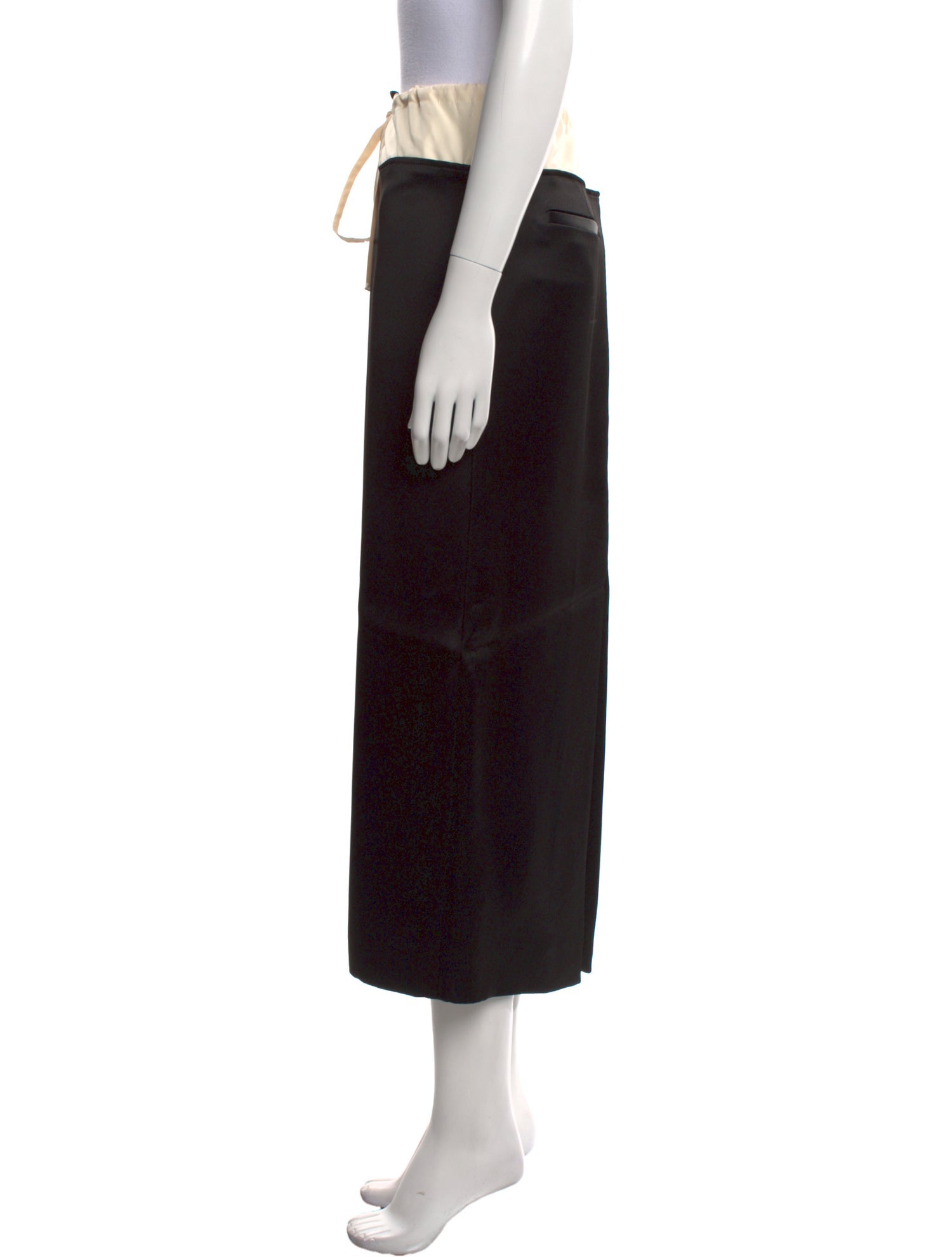 Khaite Colorblock Pattern Midi Length Skirt