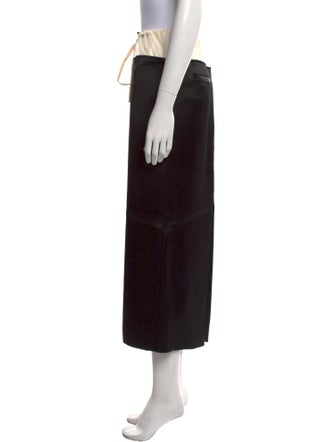 Khaite Colorblock Pattern Midi Length Skirt