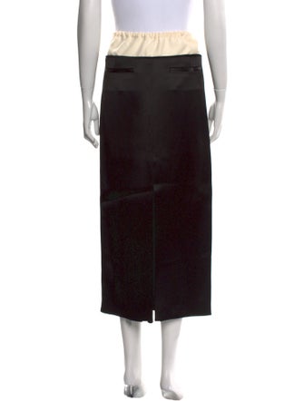 Khaite Colorblock Pattern Midi Length Skirt