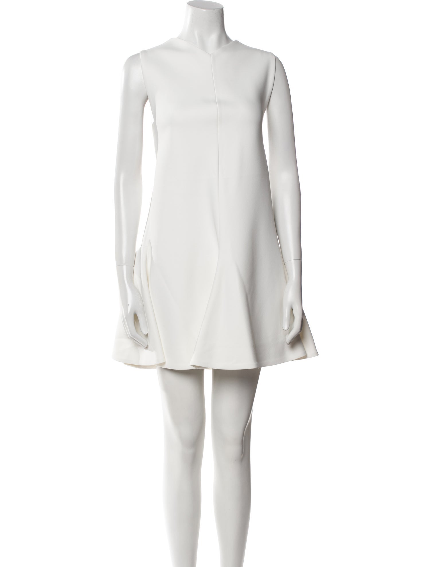 Khaite Bateau Neckline Mini Dress