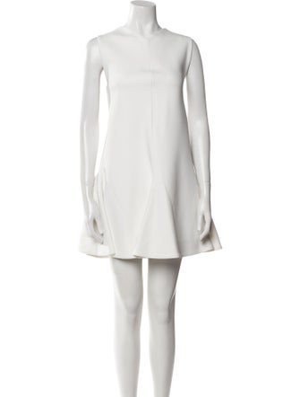 Khaite Bateau Neckline Mini Dress