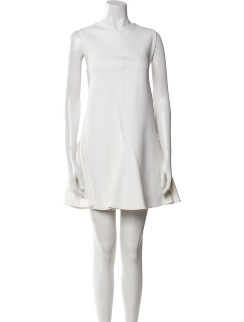 Khaite Bateau Neckline Mini Dress