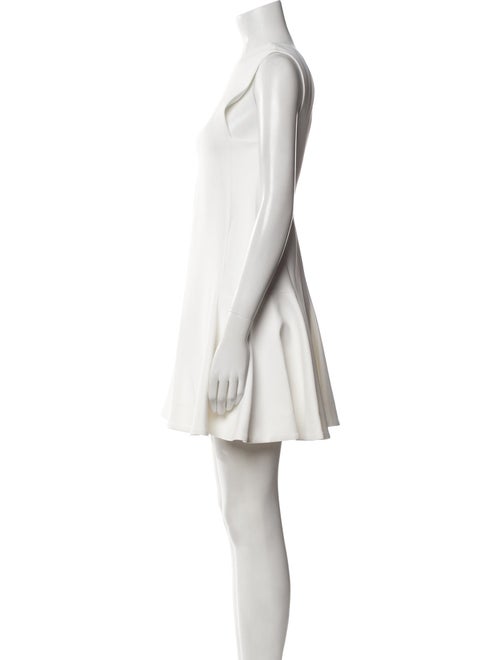 Khaite Bateau Neckline Mini Dress