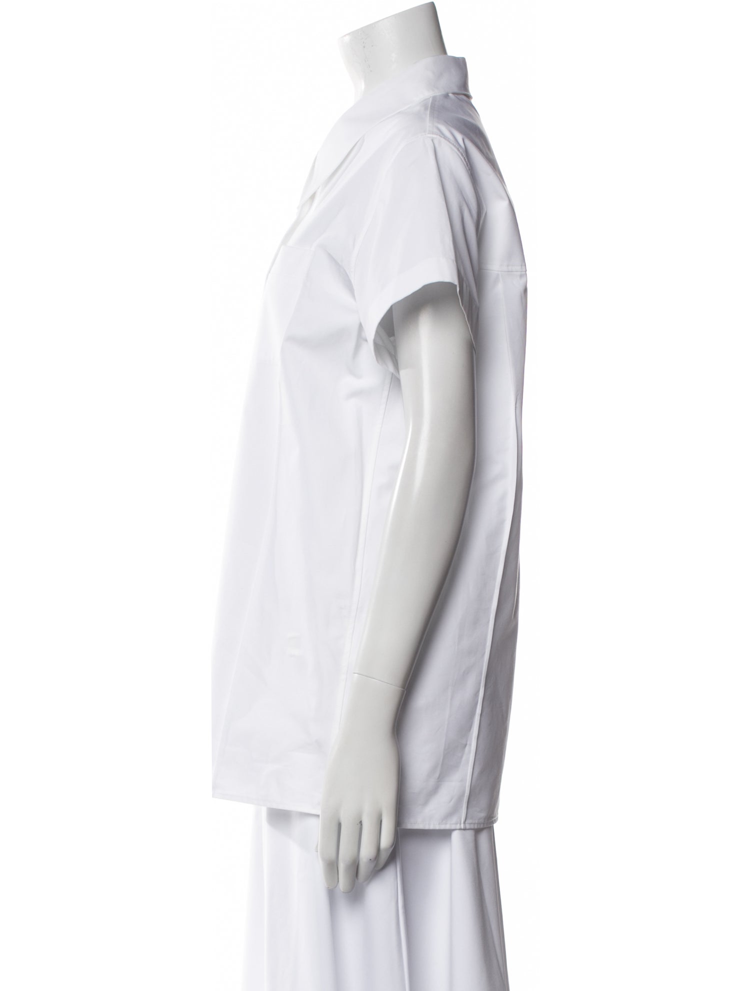 Khaite Short Sleeve Button-Up Top w/ Tags