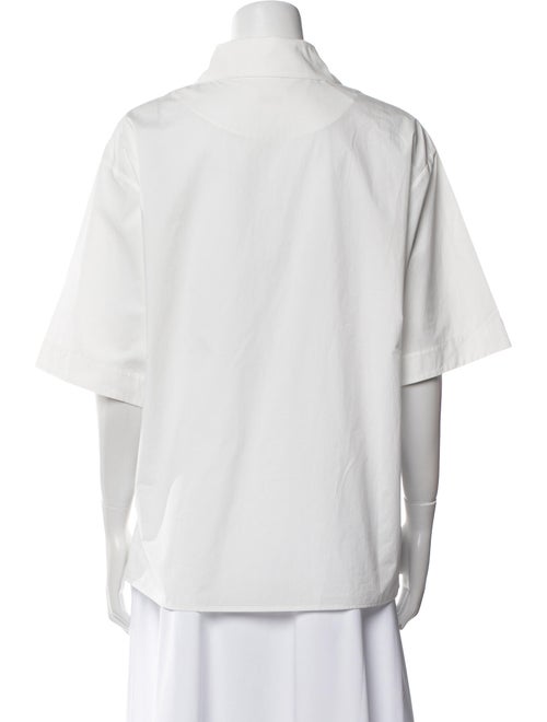 Khaite Short Sleeve Button-Up Top