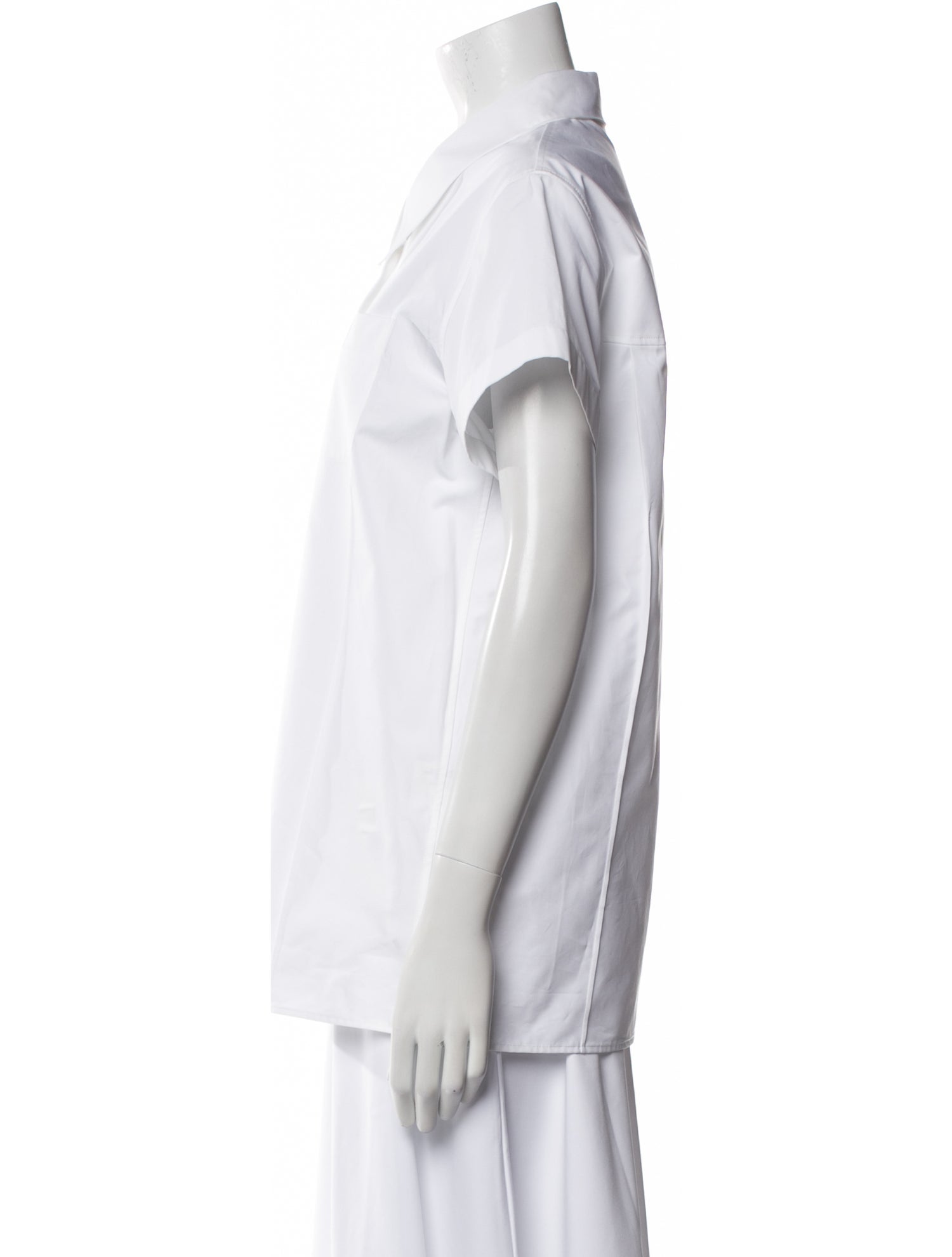 Khaite Short Sleeve Button-Up Top w/ Tags